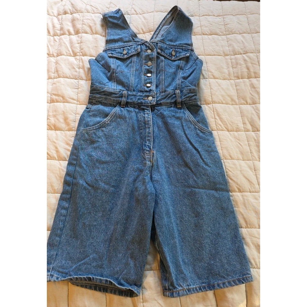 Jordache Women 9/10 Vintage Overall 90s‎ Style Denim Shortall Y2k